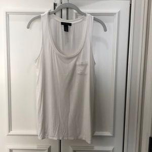 White House Black Market White Tank M